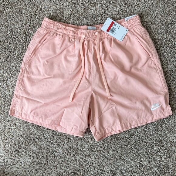Nike Sportswear Pink Salmon Woven Flow Shorts - Picture 6 of 11